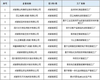 成都高新區12家企業入選四川省先進級智能工廠，網絡技術服務成關鍵支撐